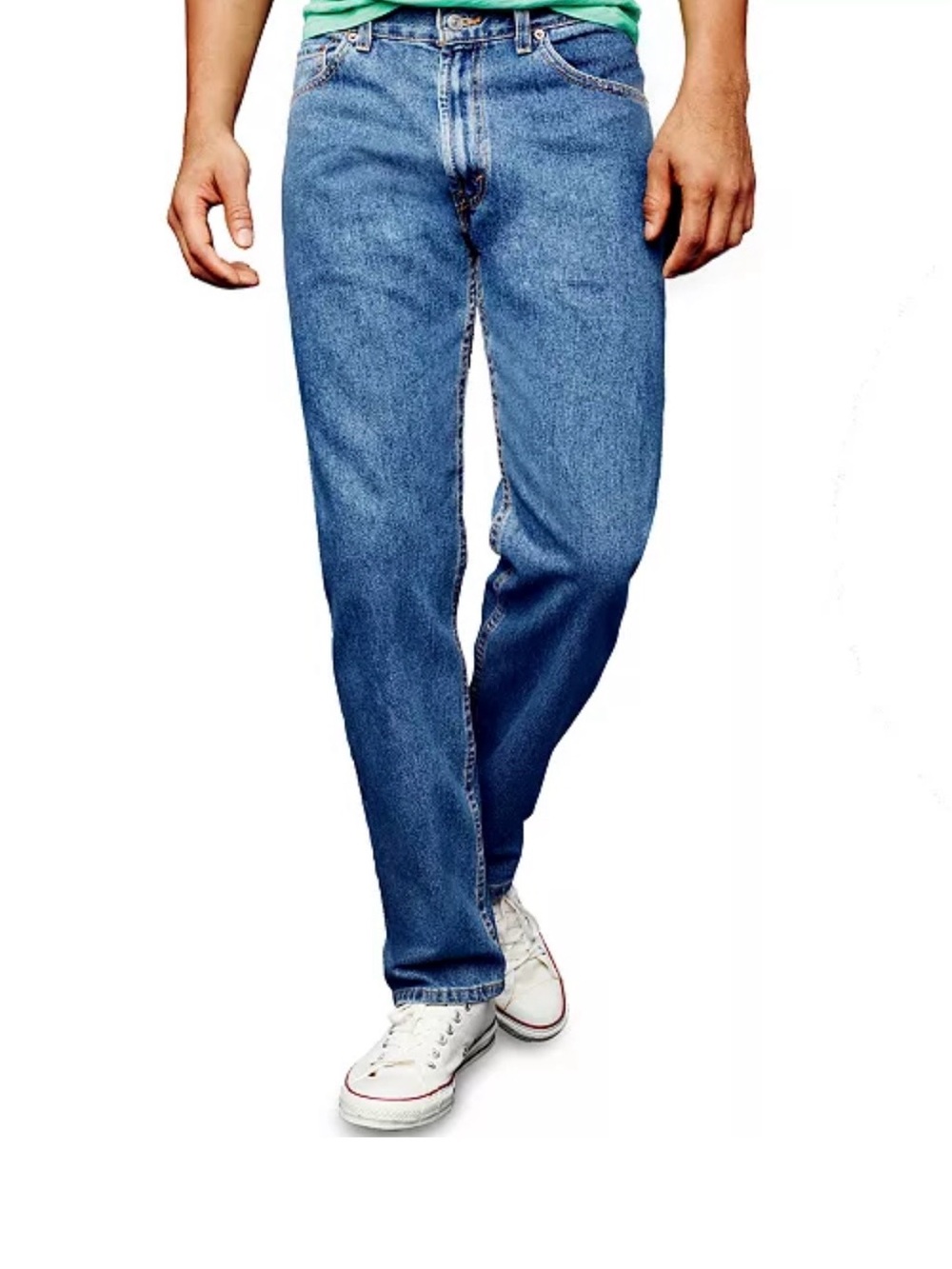 Levi's 505 Denim Jeans Regular Fit Straight Leg Men's 32x32 Medium Wash Zip Fly
